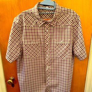 Ibex Short Sleeve Shirt - Snap Front - Men’s Large